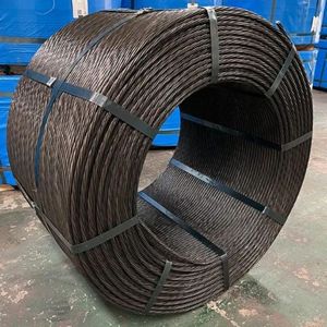 Fil de fil de béton précontraint de ressort d'OEM 6MM 9MM 12MM basse relaxation de haute résistance 1570MPa 1770MPa spirale simple nervurée - Product Image 1