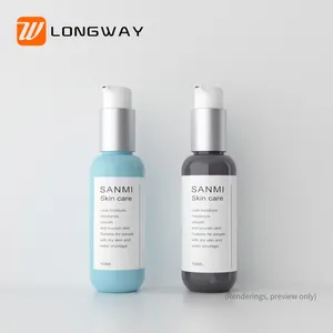 60ml 80ml Cosmetics And Skin Care Product Packaging Container 100ml 150ml Lotion Left And Right Switch Pump Bottle PET Longway