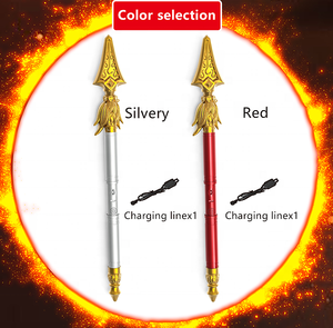 DEFA Nezha Lanza <span class=keywords><strong>de</strong></span> Fuego Extensible con Control por <span class=keywords><strong>Voz</strong></span>, Juguete <span class=keywords><strong>de</strong></span> Plástico Recargable con Sonido y Luz, Arma <span class=keywords><strong>de</strong></span> Cosplay, Juego <span class=keywords><strong>de</strong></span> Roles para Niños, Regalo <span class=keywords><strong>de</strong></span> Cumpleaños - Product Image 3