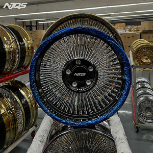 NJQS 26 英寸轮圈 锻造辐条轮 镀铬钢丝轮 钢丝辐条 Zenith Luxor Truspoke Cragar 13X7 26 英寸辐条 24 22 - Product Image 4