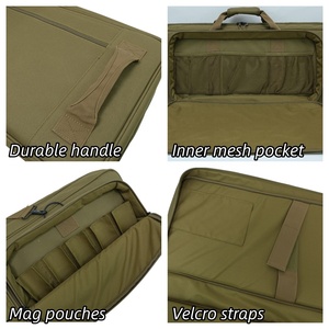 กระเป๋าใส่ปืนคู่แบบยุทธวิธีขนาด 56 นิ้ว พร้อมโลโก้และขนาดที่กำหนดเองได้  พร้อมแผ่น MOLLE แบบตัดด้วยเลเซอร์  กระเป๋าเก็บปืนคู่บุนวมไนลอน 1000D - Product Image 6