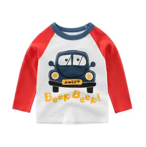 cotton Kids clothing printed cheap long sleeve shirt for Child unisex boy girls sweater clothes