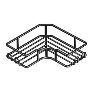 Cross-border New Modern Bathroom Rectangle Stainless Steel Waterproof Wall Mounted Towel <b>Storage</b> <b>Rack</b> Three-piece Corner <b>Rack</b> - Product Image 1