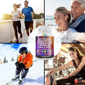 Capsules d'enzymes Ausreson Private Label : Serrapeptase, Lumbrokinase, Bromélaïne, Papaïne, Papaye, Ananas, Nattokinase 10000 FU 8000 FU - Product Image 4