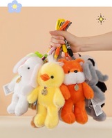 Nouvelle série de peluches mignonnes en forme d'ours et de lapin avec oreilles mobiles, rembourrage en coton 3D, couleurs et tailles personnalisables