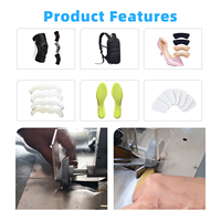 Machine automatique de découpe de mousse pour diverses chaussures, vêtements, sacs à main, valises, matériaux souples, avec réglage de la pente, de l'épaisseur et de la largeur de coupe
