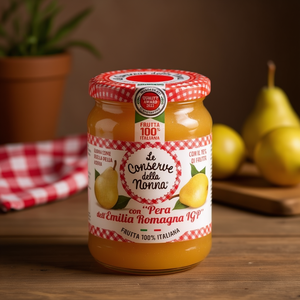 Emilia Pear Extra <b>Jam</b> 330 g Per <b>Jar</b> 12-Piece Pack From Conserve Della Nonna - Product Image 3