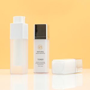 ボトル容器容器15ml 30ml 50mlマットスクエアロータリーエアレススプレーポンプ - Product Image 2