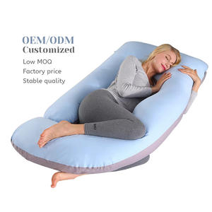 หมอนรองครรภ์รูปตัว J แบบเต็มตัว ผลิตตามสั่ง (OEM) สำหรับหญิงตั้งครรภ์ ดีไซน์สวยงาม รองรับหน้าท้อง ช่วยให้นอนหลับสบาย - Product Image 1