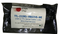 Chip FTDI TTL-232RG-VREG3V3-WE, Kabel USB ke TTL dengan Ujung Kawat, Kabel USB ke UART Mendukung Sinyal UART Level TTL +1.8V