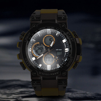Außenbereich wasserdicht Sport Herren digitale Quarzuhr Alloy-Band