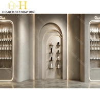 Vitrine de présentation de cosmétiques personnalisée avec éclairage, comptoir de présentation de maquillage, mobilier cosmétique pour l'affichage de produits cosmétiques