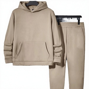 Conjunto Deportivo Informal de 2 Piezas para Hombre con Capucha y Logotipo Personalizado, Traje Deportivo de Invierno con Cuentas, 100% Algodón, Secado Rápido y Transpirable, Venta al Por Mayor - Product Image 2