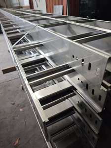 Bandeja de Cables de Acero Industrial, Tipo Escalera, con Recubrimiento en Polvo, para Telecomunicaciones, Construcción y Aplicaciones de Instalación - Product Image 3