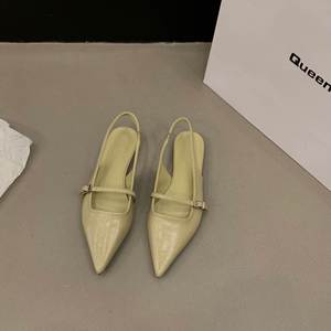 Spring Summer Fairy Niche Single Shoes Women Pointed Toe <b>Closed</b> Toe Flat All Match Comfortable Outdoor Temperament <b>Sandals</b> - Product Image 3