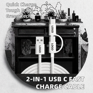 <span class=keywords><strong>Cable</strong></span> de Datos USB 2 en 1 de 1 m, <span class=keywords><strong>Tipo</strong></span> C, Carga Rápida de 5 A, Compatible con <span class=keywords><strong>iPhone</strong></span> 15 16, Tabletas, 60 W, 20 W, <span class=keywords><strong>Cable</strong></span> de Sincronización para Ordenadores IOS, Revestimiento de TPE - Product Image 5