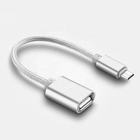 Adaptateur USB-C USB 3.0/2.0 Type C 5A Charge rapide Conducteur en cuivre pur Gaine en nylon Gaine en PVC pour câble OTG mobile Adaptateur USB