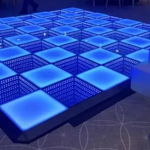 good price magnetic 3d infinity led lit dance floor for night club