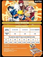 Caja Sorpresa de NARUTO, Juego de Cartas Coleccionables, Personajes de Anime, Accesorios Lindos, Regalo de Cumpleaños, Juguete Exquisito, Kayou, Plástico, Papel, Smriti