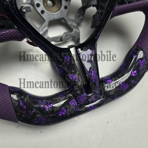 Volante de Cuero Perforado de Fibra de Carbono de Alta Calidad al por Mayor, Nuevos Productos para Volante de Auto Infiniti Q50 - Product Image 6