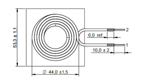 6.3 UH <span class=keywords><strong>Qi</strong></span> không dây sạc Máy phát điện không khí sạc cuộn dây cho Iphone cuộn cảm cuộn dây - Product Image 3