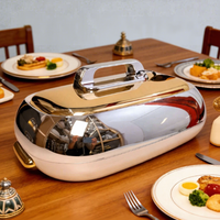 Conteneur isotherme pour aliments en acier inoxydable à double compartiment antibactérien 4,5L 5,5L 6,5L, boîte à lunch isotherme, récipient chauffe-plats isolé