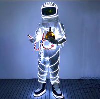 Costume de robot LED Offre Spéciale avec gants laser pour le club de remise des diplômes Halloween et Cosplay avec des vêtements et des costumes spatiaux