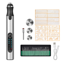 Mini perceuse électrique à chargement USB Machine à polir les ongles Outil de bricolage sans fil E108 Meuleuse à disque à piles