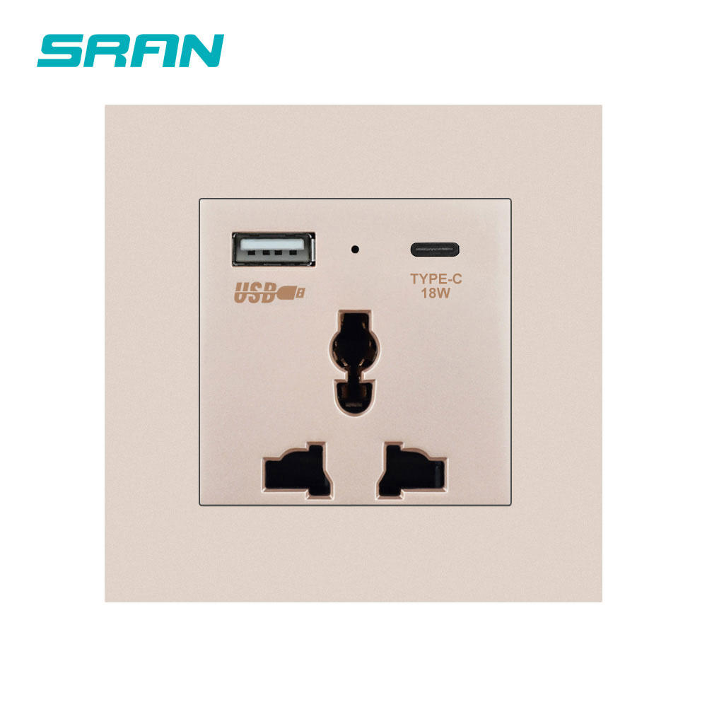 universal double socket