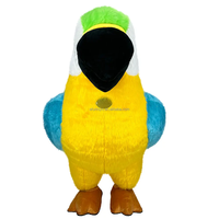 Efun-Costume de mascotte de perroquet gonflable pour adulte, costume réaliste d'explosion d'oiseau pour les fêtes, déguisement de carnaval, 1 pièce, quantité minimale de commande