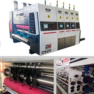 Máy in hộp carton sóng tự động bốn màu, máy in flexo màu bìa cứng, máy in hộp giấy carton - Product Image 5