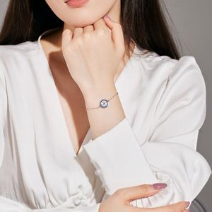 Dylam Nuevo Diseño Pulsera con Colgante de Ojo Turco de Protección Espiritual Misteriosa de Oro 18K con Zirconia 5A Azul - Product Image 2
