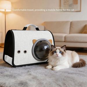 Portable Cat <b>Carrier</b> Bag Breathable Space Capsule <b>Pet</b> Handbag for Small Cats Dogs Travel - Product Image 3