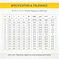 Goupille de positionnement de haute précision à tête sphérique large, type rond JEUKHR JEUKGHR, en acier à outils SKS3
