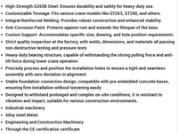 Base de grue à tour pré-encastreée de haute qualité de la marque Kaiteng avec service personnalisé pour la construction
