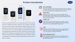 Carte d'identité électronique intelligente: traqueur d'étudiant GPS 4G avec mode classe et liste blanche - Product Image 4