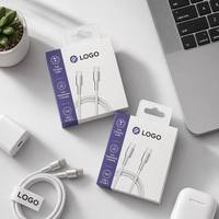 Logo personnalisé Impression Usine Vente entière Suspendu Téléphone Chargeur USB Câble Emballage Accessoires électriques Boîte pour écouteurs