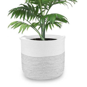 Cesta Organizadora Plegable Tejida con Cuerda de Algodón Ecológica - Almacenamiento Suave y Duradero para el Hogar, Ropa y Cuarto de Bebé - Product Image 5