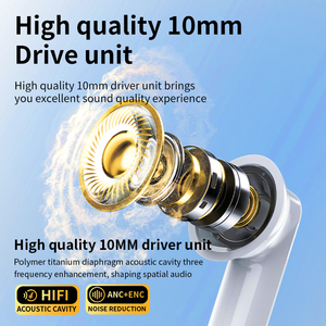 Auricolari LX-50 Pronti per la Spedizione, Cuffie Wireless con Touch Screen, Intelligenti con ANC ENC, Riduzione del Rumore per Chiamate, Doppi Bassi LX50 - Product Image 6