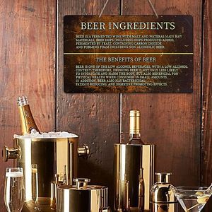 In stock: Vintage wooden bar welcome sign, doorplate, American-style bar entrance wall <b>decoration</b>. - Product Image 1