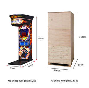 Münz betriebenes Boxing Arcade Machine Punch Einlösung spiel Indoor Measure Retro Punch ing Strength Pusher Counter Dragon Test - Product Image 2