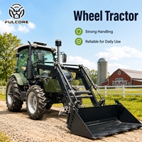 En stock Tracteur agricole FULCORE à double sortie hydraulique, levage d'outils stable pour équipements agricoles, tracteur à roues