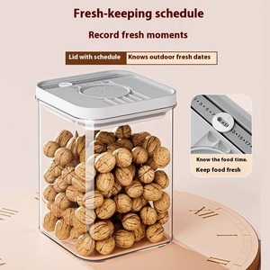 Grain &amp; Snack Moisture-Proof Plastic <strong>Storage</strong> <strong>Jar</strong> <strong>Kitchen</strong> Food Grade <strong>Storage</strong> Box with Press-Type Technique <strong>for</strong> Spice <strong>Storage</strong> - Product Image 3