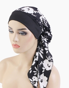 Couvre-chefs, foulards et turbans soyeux et doux pour femmes, bonnets chimio, écharpes, cadeau promotionnel - Product Image 4