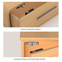Serrure Intelligente Invisible pour Bureau, Verrou Électronique RFID Caché pour Tiroirs, Serrure de Sécurité Intelligente pour Meubles
