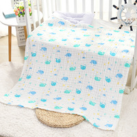 Couverture d'emmaillotage personnalisable en mousseline de coton biologique 6 couches 400TC, jetable, pour bébé