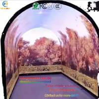 Panel LED Flexible P2.0 de 320x160 mm, Módulo de Pantalla LED Curva de 3840 Hz XR 3D, Pantalla de Fondo para Túnel, IP43, 6000 CD
