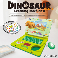 Inteligencia niños ordenadores portátiles juguetes plástico aprendizaje inglés máquina bebé juguetes inteligentes educación temprana con ratón