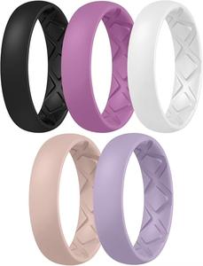 خاتم نسائي فرنسي عتيق من الحجر الطبيعي مطلي بالذهب من الفولاذ المقاوم للصدأ، تصميم مفتوح متعدد الاستخدامات لا يتلاشى لونه - Product Image 5