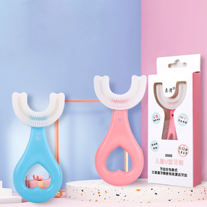 Escova dental infantil u-forma bebê escova dente <span class=keywords><strong>silicone</strong></span> crianças u escova dental moldada - Product Image 1